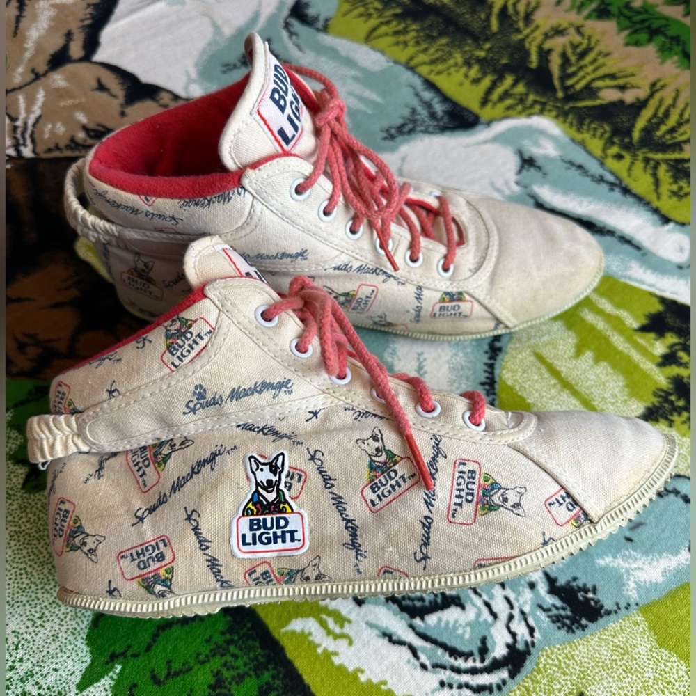 Vintage 1980s Bud Light Spud's Mackenzie High Tops Women's Size 7